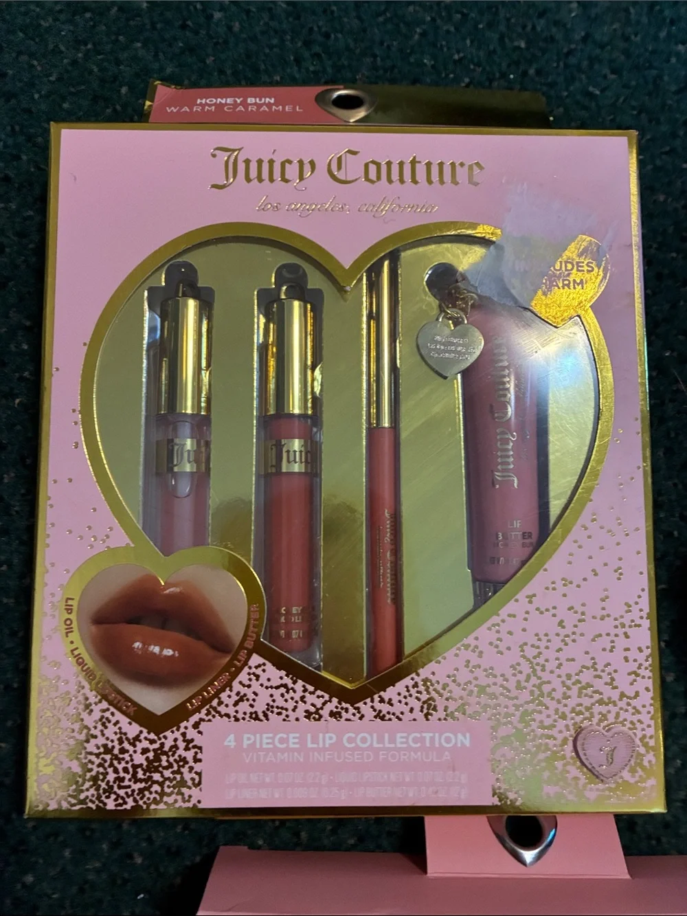 Juicy Couture 14 pc lip, cheek and Heart Wristlet Bundle